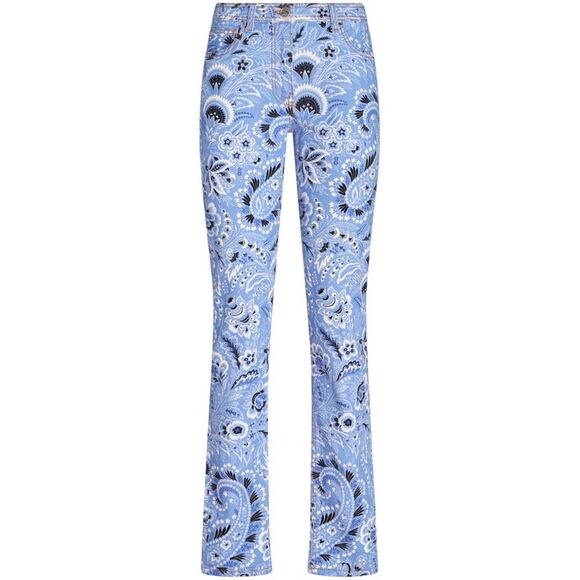 Etro Women Printed Denim Jeans